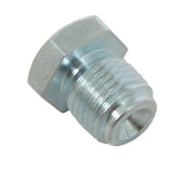 Brake Inverted Flare Plug, 1/2- 20 in. Male Thread, Steel, Zinc