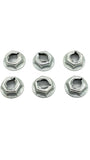 Defroster Dash Vent Nut Set  6 pcs A & Body