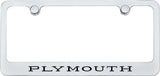 License Plate Frame Plymouth