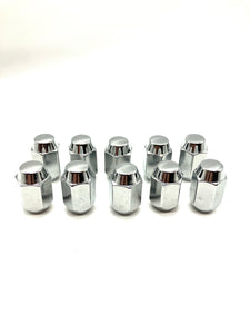 Lug Nuts 7/16" Acorn. Chrome Left Hand Thread - 10pc