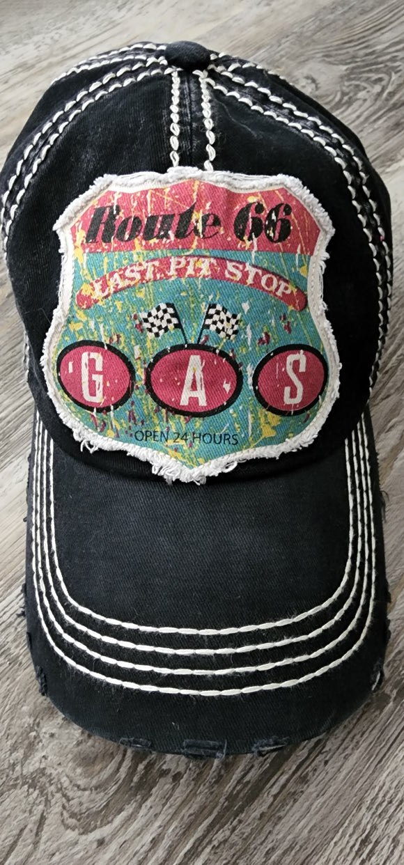 Route 66 GAS Hat (Black)